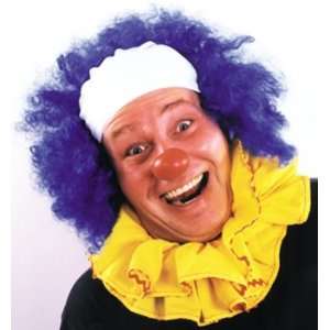  Clown Wig Bald Curly Blue