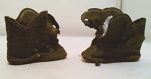 Antique Black Leather Doll Shoes Booties Size 3 AS IS  