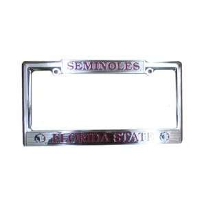 Florida State Seminoles CHROME License Plate Frame  