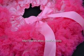 pink Child baby toddler Girls skirt Princess bows Pettiskirt Tutu 1 6 
