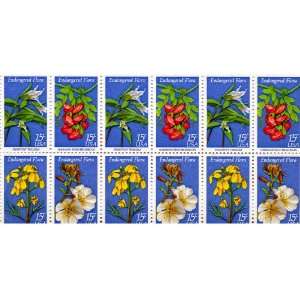  Endangered Flowers 12/15 Cent Us Postage Stamps Scot #1783 