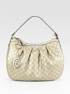 Gucci   Sukey GG Medium Metallic Hobo Bag