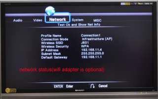 1080p HDMI DLNA WIFI Network H.264 MKV DTS Media Player  