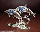 DOLPHINS~SILVE​R PLATED FIGURINE MADE WITH BEST~*~AUSTRIA​N 