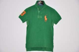 Ralph Lauren BIG PONY Green CUSTOM FIT Polo Shirt XL  