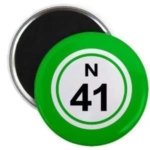  Creative Clam Bingo Ball N41 Forty one Green 2.25 Inch 