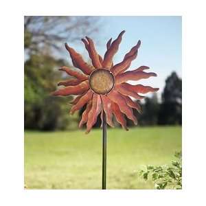  Metal Sun Spinner Kinetic Garden Sculpture Patio, Lawn & Garden
