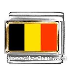  Belgium Photo Flag Italian Charm Bracelet Jewelry Link 
