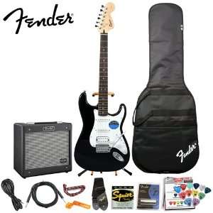  Fender Squier Affinity Black Strat HSS with G DEC? Junior 