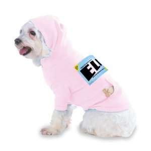   ELI Hooded (Hoody) T Shirt with pocket for your Dog or Cat Medium Lt