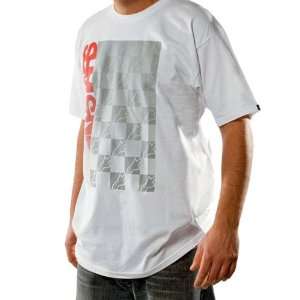   Mens Short Sleeve Casual T Shirt/Tee   White / Large Automotive