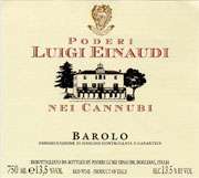 Luigi Einaudi Barolo Cannubi 2000 