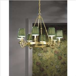  Barrington Eight Light Ring Chandelier with Beige Cotton 