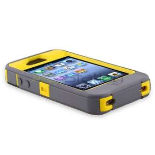 new generic otter box apple iphone 4 4s defender case sunyellow grey 