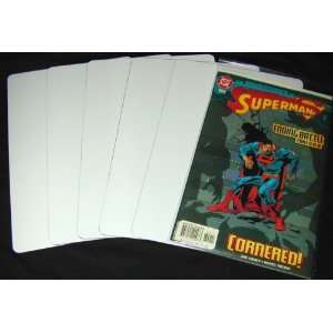  100 Blank White 7 x 11 Sub Category Comic Divider Cards 