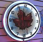 Molson Canadien Beer Maple Leaf Large 18 Neon Clock
