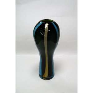 Decorative Contemporary Glass Vase 12H, 5W