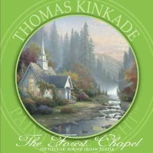    750 Piece Thomas Kinkade Round The Forest chapel Toys & Games