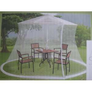 MOSQUITO NETTING. FITS UP TO 9 FT MARKET UMBRELLA.  