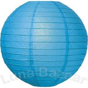    Turquoise Blue 12 Inch Premium Round Paper Lantern