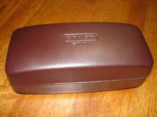 COACH Brown Leather Hard Sun Glasses Case / Pre owned but Never Used 