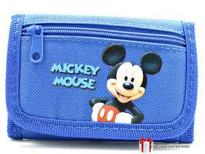 Disney MICKEY MOUSE Blue Trifold Wallet  