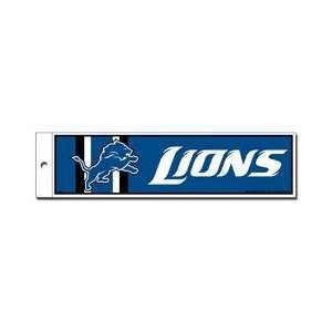   Lions NFL Throwback Bumper Sticker   3 X 11