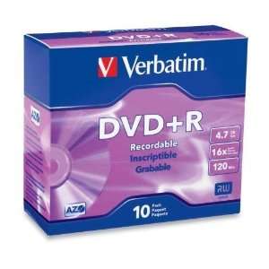  New   Verbatim 16x DVD+R Media   G35490 Electronics