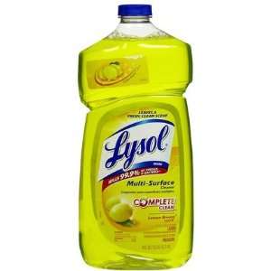 Lysol Pourable All Purpose Cleaner Lemon Breeze 40 oz (Quantity of 4)