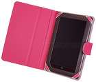   NOBLE NOOK COLOR HOT PINK 3 WAY LEATHER STAND COVER CASE SLEEVE BAG