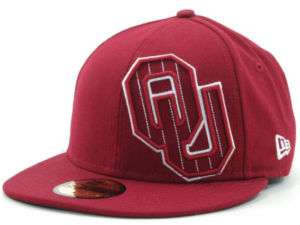 NEW New Era Oklahoma Sooners Tilt Pinstripe Cap Hat  