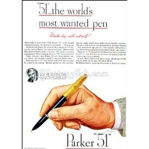   Parker Pen Company, The 51the worlds most wanted pen Everything