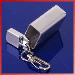   Stainless Steel Cigarette Ash Tray Ashtray With Key Chain Silver