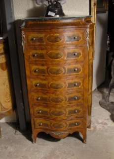 French Walnut Louis Philippe Tall Boy Chest Commode  