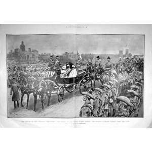  1902 HORSE GUARDS PARADE QUEEN CARRIAGE CORONATION