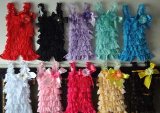 wholesale u pick *5* 3set Baby Girl Lace Posh Petti Ruffle Rompers 
