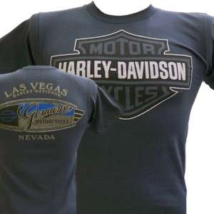   Davidson Las Vegas Dealer Tee T Shirt Bar & Shield GRAY XL #RKS  
