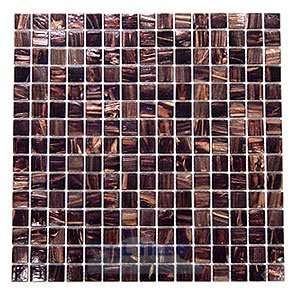  Aventurine 3/4 glass tile in aubergine 12 7/8 x 12 7/8 