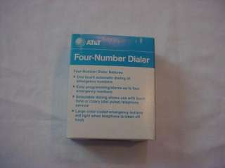 AT&T 4 Number EMERGENCY Automatic DIALER ~NIB~ Elderly  