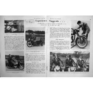   MOTOR CYCLE MAGAZINE 1954 JAMES CADET HUDRLIK SIDECAR