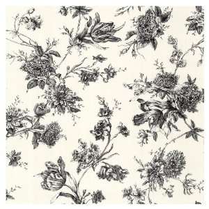  allen + roth Black And White Floral Wallpaper LW1341340 