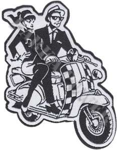 SCOOTER COUPLE Patch  2 Tone, Northern Soul, Mods, Ska  