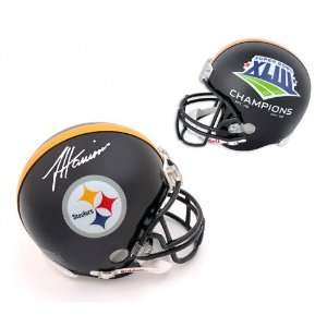  James Harrison Autographed Helmet  Details Pittsburgh 