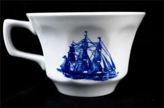 Blue Wedgwood American Clipper Cup & Saucer England WOW  