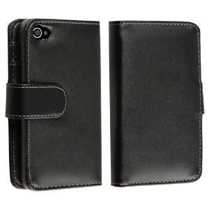  Apple? AT/VER iPhone? 4 Leather Case w/ Credit Card Wallet 