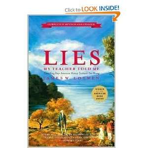   Lies My Teacher Told Me Publisher New Press James W. Loewen Books