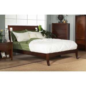 Modus Furniture NV99LX   Nevis Low Profile Bed (Spice) (Full, Queen 