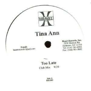  Too Late Tina Ann Music