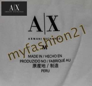 NWT Armani Exchange A/X AX logo WOMEN Graphic Tee T Shirts top White 