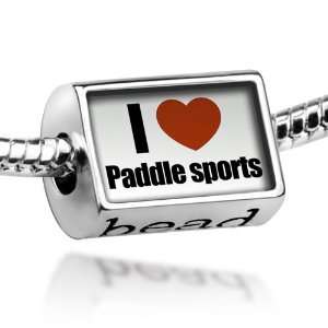  Beads I Love paddle sports   Pandora Charm & Bracelet Compatible 